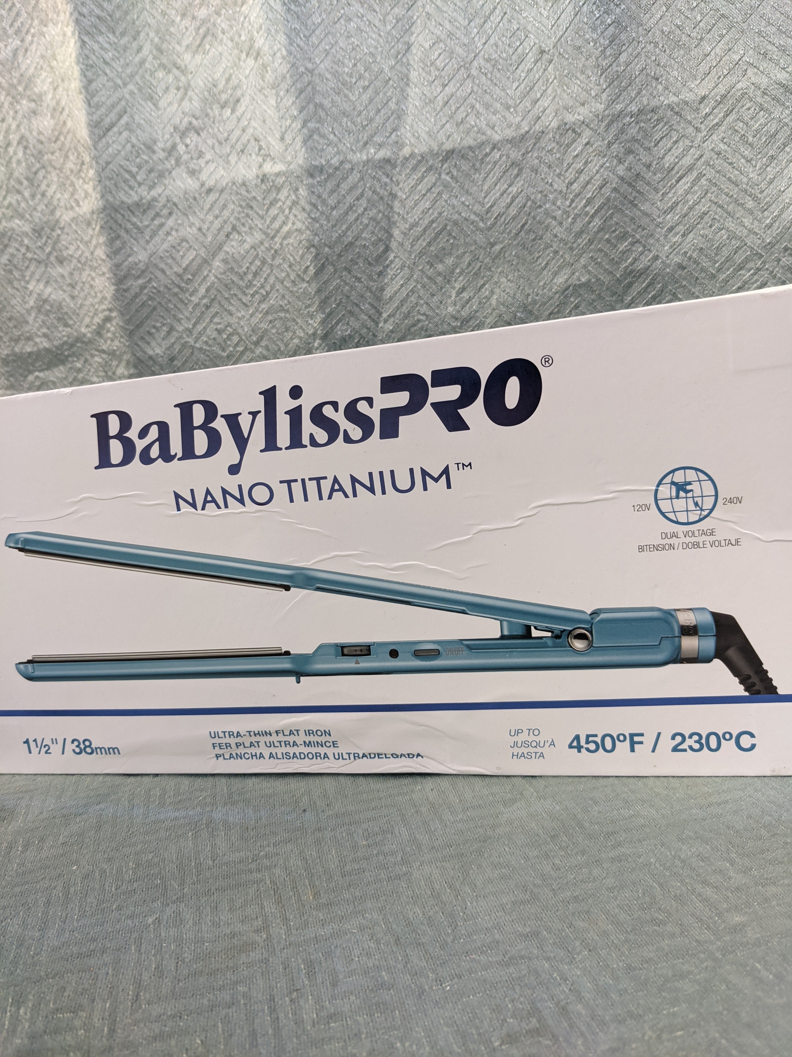 BaBylissPRO Nano Titanium Ultra-Thin Straightening Iron (7561968517358)